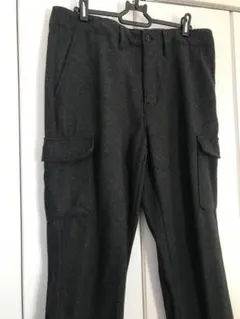 【送料無料】used GUダークグレー カーゴパンツ サイズXL