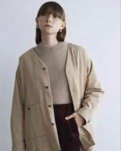 22AW CLANE NO COLLARDOWN SHIRT JACKETのサムネイル