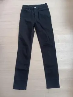 ブラック スキニーパンツ 150センチ ウエスト調節