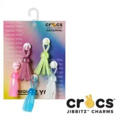 CROCS クロックス ジビッツチャームス レインボー フリンジ5個入 未使用のサムネイル
