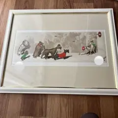 ネコ　インテリア　銅版画　フランス作家　ボリス・オクライン 手彩色 美術品 Yahoo!オークション -「ボリス オクライン」(美術品) の落札相場