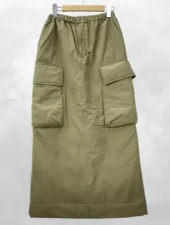 CLOCHE クロッシェ 中綿 カーゴ スカート 02(M) KHAKIのサムネイル