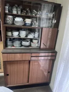 木製食器棚 キッチンキャビネット 収納棚