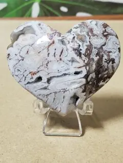 ジオードあり❣️メキシコクレイジーレースアゲート　ハート