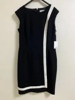 未使用 Calvin Klein ノースリーブ ワンピース 10号 ブラック