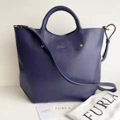 フルラ FURLA 2way トートバッグ アリッサ ネイビー 新品