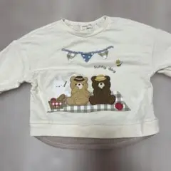 美品　バースデイ　裏毛　くま　トレーナー　80