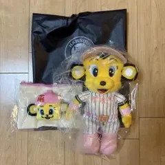 阪神タイガース　ラッキーMサイズぬいぐるみ新品ポーチセット