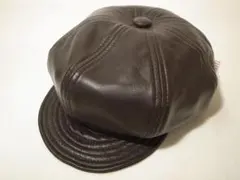ニューヨークハット米国製Lambskin Spitfire本革レザー茶 L新品のサムネイル