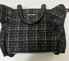 サマンサベガ ツイードフリルトート （小）バッグ