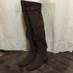 ❤️本革スエード ニイハイブーツ❤️ブラウン