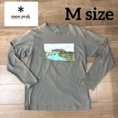 snow peak グラフィック長袖カットソー色褪せありのサムネイル