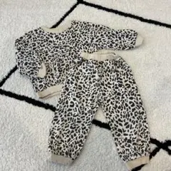 ヒョウ柄 パジャマ 上下セット セットアップ 100cm