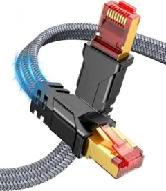 Snowkids LANケーブル 5M CAT8 カテゴリー8 超高速 RJ45
