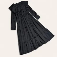 値下げ ZARA ザラ パネルミディワンピース Mサイズ ティアード