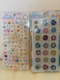 【新品正規品】あわわちゃん　おはじきシール　ジュエルプチドロップシール