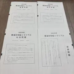 日能研　東海中学校　トライアル
