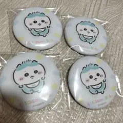 ちいかわベビー おねんね缶バッジ ハチワレ4点
