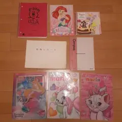 キャラクターイラスト入りピンクノート8セット
