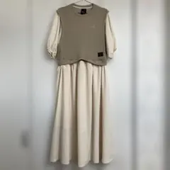 ☆adidas ドッキングロングワンピース　Ｌサイズ☆のサムネイル
