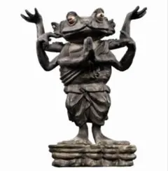 ART IN GASHAPON カエルの弥勒菩薩像 木像カラー - メルカリ