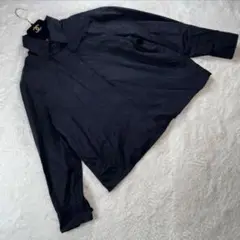 【極美品✨】ユニクロ シャツ 黒 シンプル 綺麗め ワイシャツ 無地S