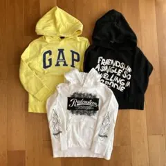 子供服　GAP・Radcustoms・パーカー3点セット