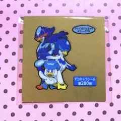 ポケモン デコキャラシール 第200弾 クワッス ウェルカモ 金台紙 ステッカー