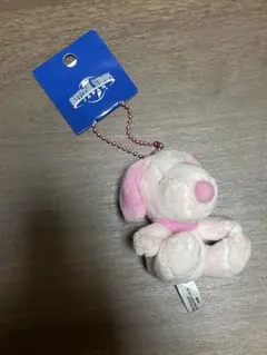 USJ スヌーピーのぬいぐるみキーホルダー(ピンク)