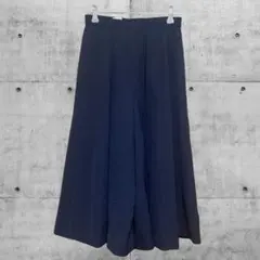 キュロット スカート パンツ ネイビー ノームコア ビジネス 洗い替え 9号