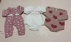 Cottoli futafuta その他 ベビー ロンパース 3点セットのサムネイル