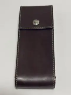 モンブランフローレンス ペンケース2本用 ボルドー クロコ型押し
