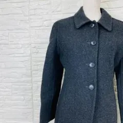 LAUTREAMONT selection ヘリンボーン柄　ウールコート　Mのサムネイル