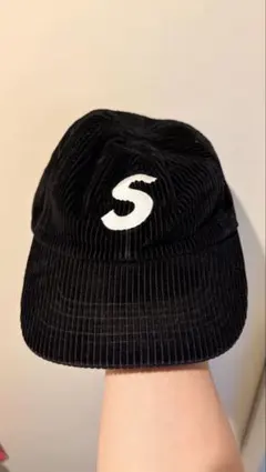 SUPREME コーデュロイキャップ 黒