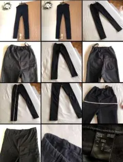 ユニクロ　マタニティ用　 スリムフィットパンツ　ゴムウエスト　ブラック