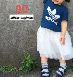 新品タグ付☆アディダス オリジナルス キッズ ベビー ロゴTシャツ 90cm
