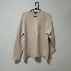 ピンク クルーネック セーター XL