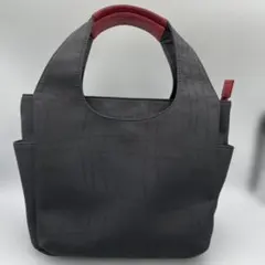 【ほぼ未使用】 銀座和光 WAKO Wモノグラム トートバッグ 黒×ボルドーのサムネイル