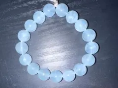 水晶　ブレスレット　水色　ライトブルー　アクセサリー
