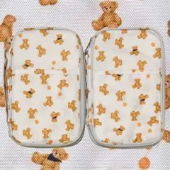 【新品未使用品】クマ柄収納ポーチ 母子手帳ケース　2個セット