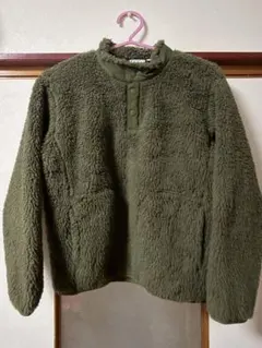 オリーブグリーン フリースジャケット