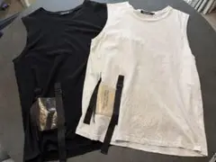 キャバリア PVCポケット付きノースリーブ Tシャツ 2枚セット