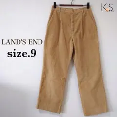 K3-078 ランズエンド コーデュロイパンツ 9 ベージュ シンプル 無地