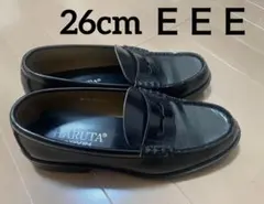 HARUTA ARVIN ローファー ブラック　26 ＥＥＥ