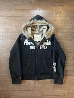 Abercrombie&fitch アバクロ フード付き　ファーパーカー y2k 00s y2k 短丈 アバクロ ファー付き パーカー フーディ ボア 【公式通販】