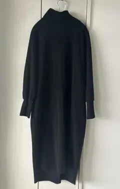 Ageブラック ニットワンピース 38