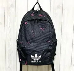 adidas リュック　ブラック×ピンク