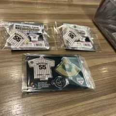 村上 55 WBC 記念グッズ　アクリルスタンド　ピンバッジ　侍ジャパン