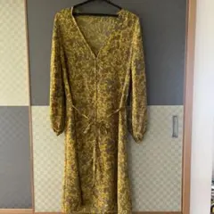 AZUL BY MOUSSY ペイズリー柄 ロングワンピース Mのサムネイル