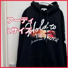 プリントパーカー メンズフーディ カンガルーポケット バックプリント